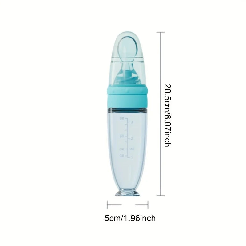 Baby Feeding Silicone Bottle with Spoon