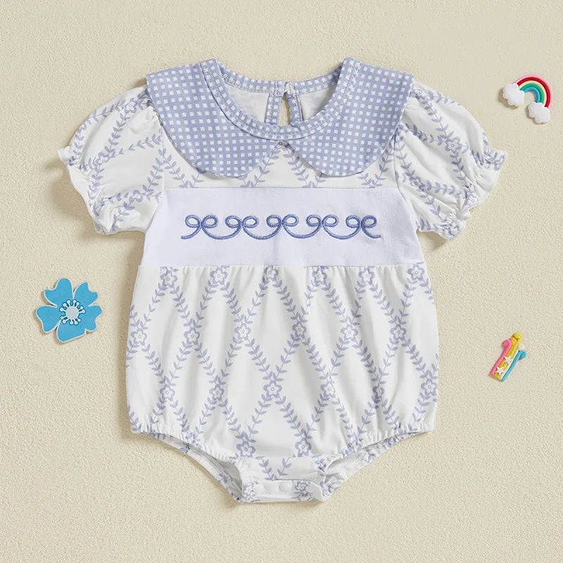 Bows-in-Bloom Embroidered Summer Dress