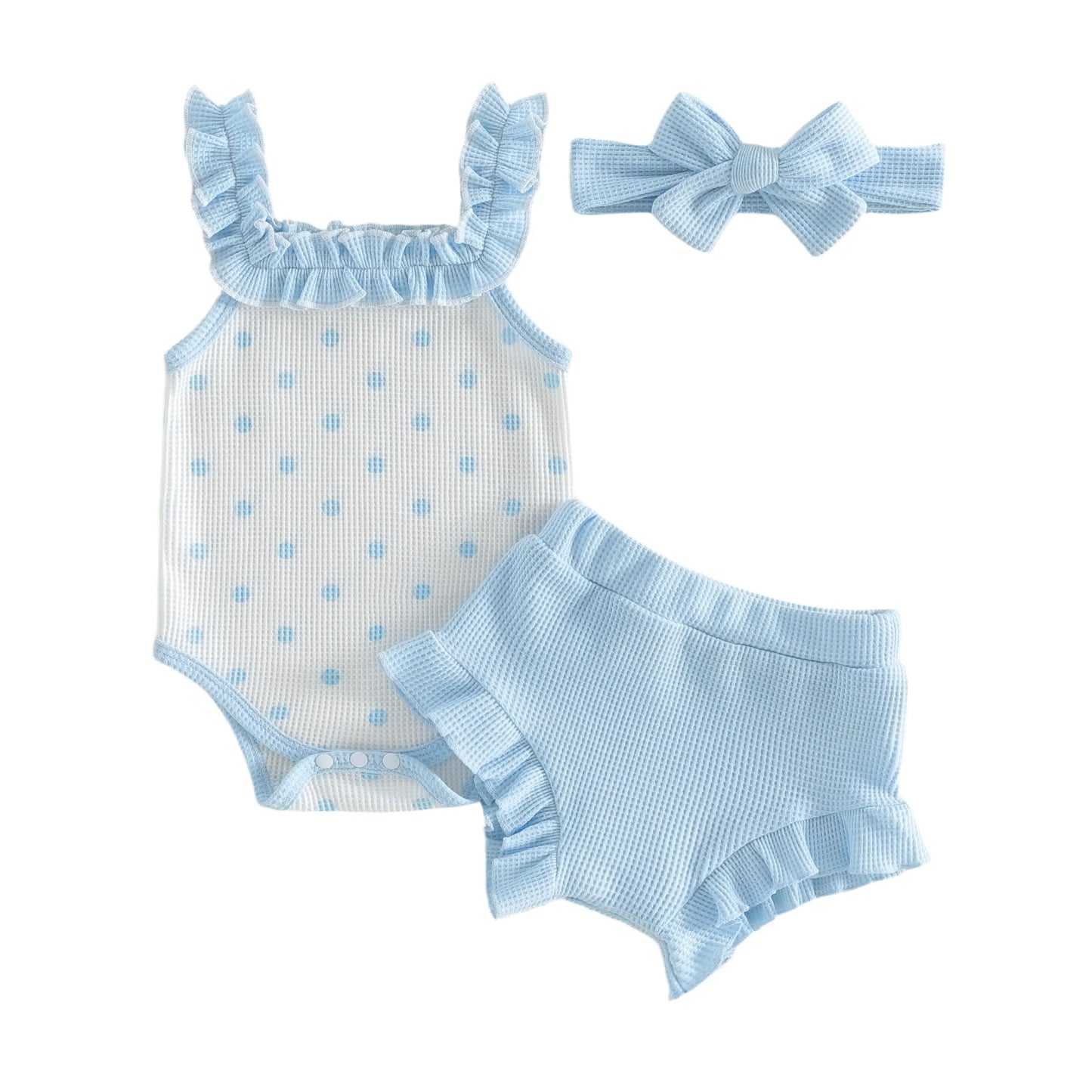 Dew‑Dot Ruffle Sun Set