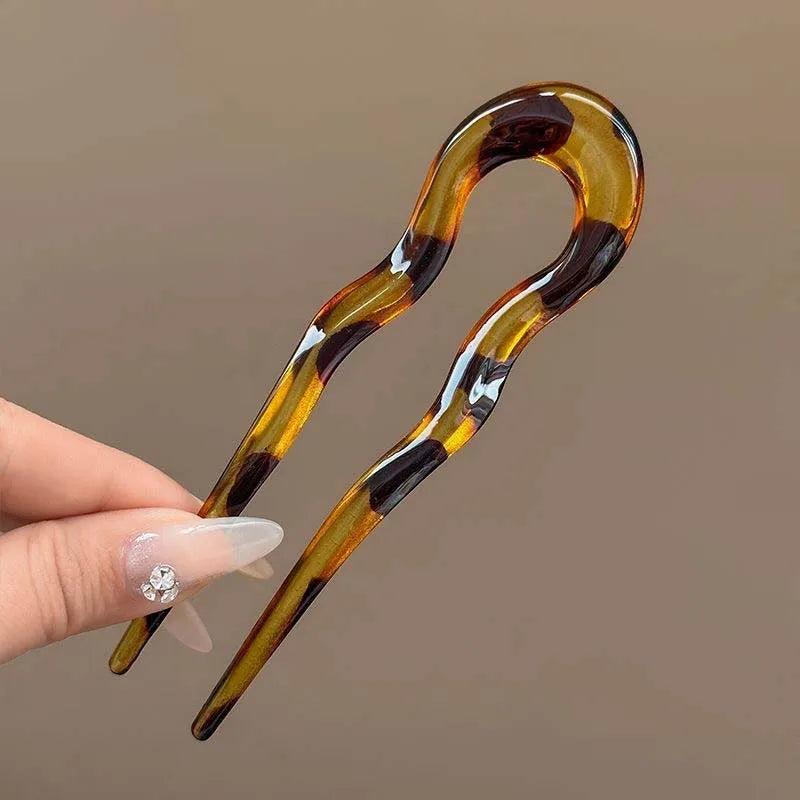 U‑Shaped Tortoiseshell Hair Fork