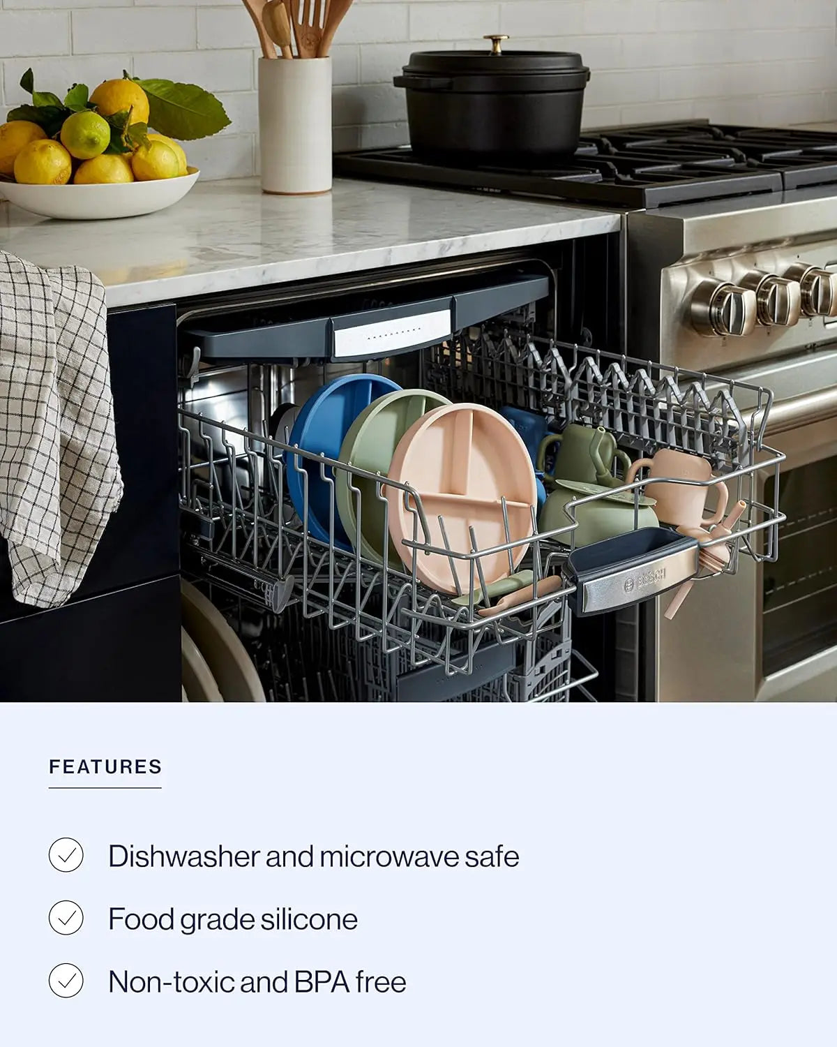 First Bites Silicone Baby Feeding Set