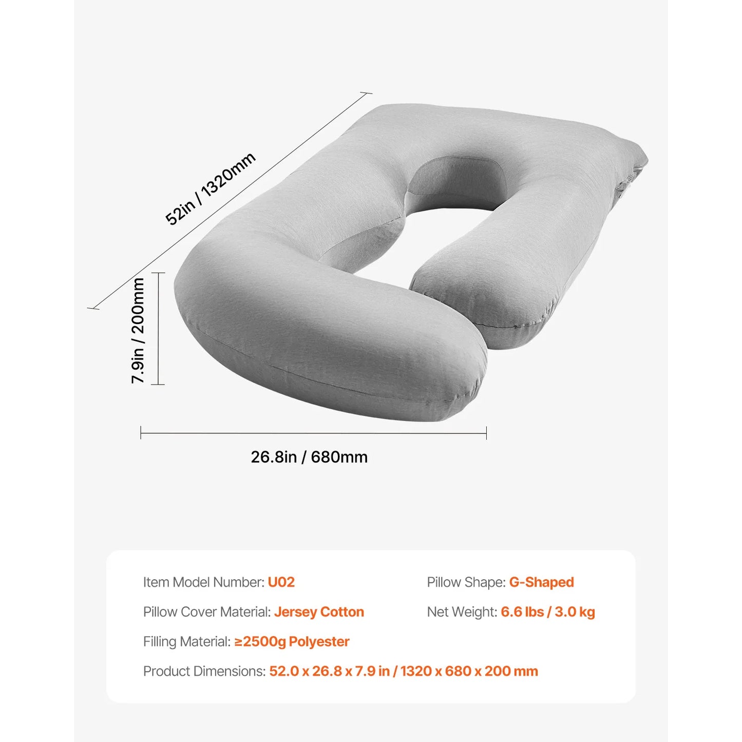 G‑Curve Hearth‑Nest Maternity Pillow