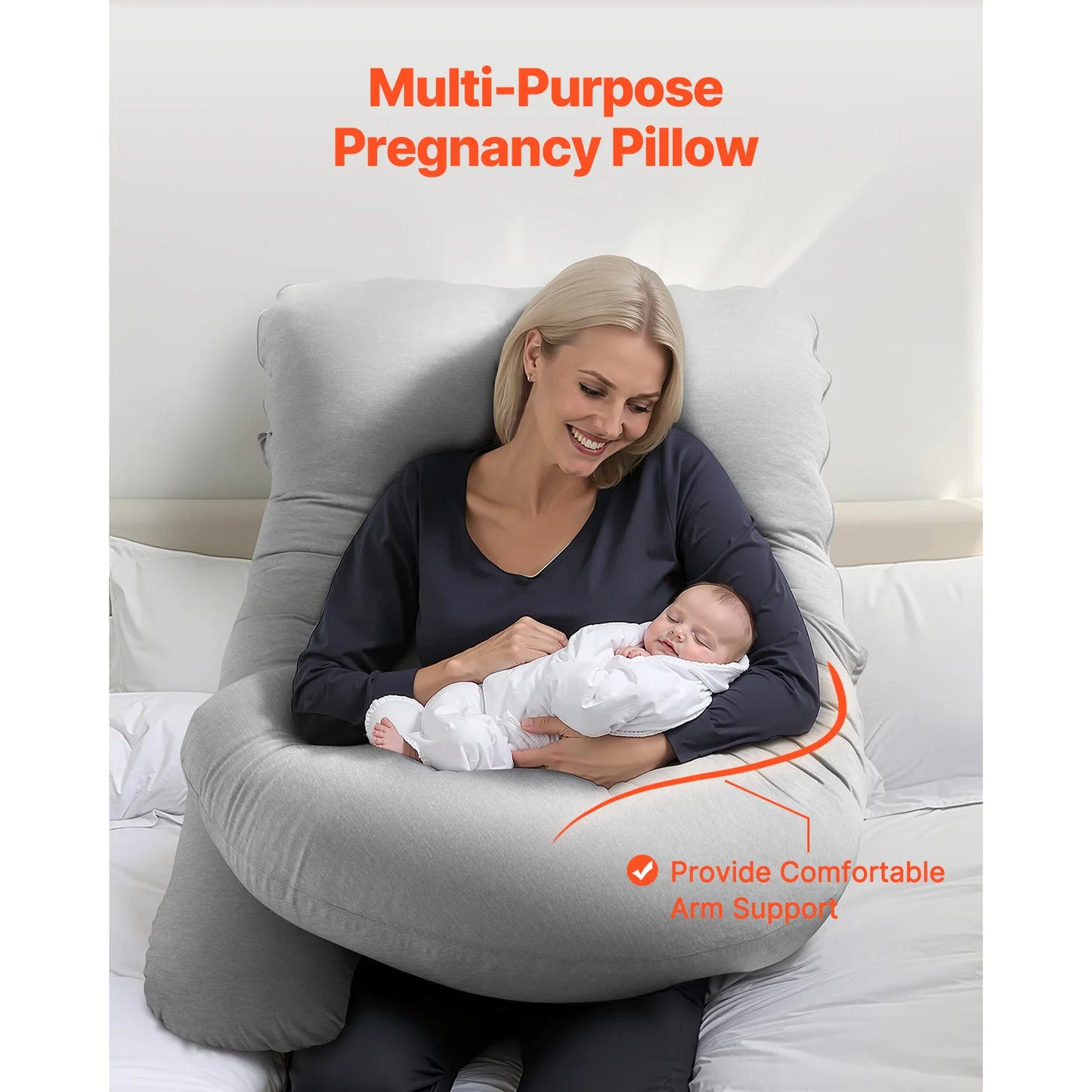 G‑Curve Hearth‑Nest Maternity Pillow