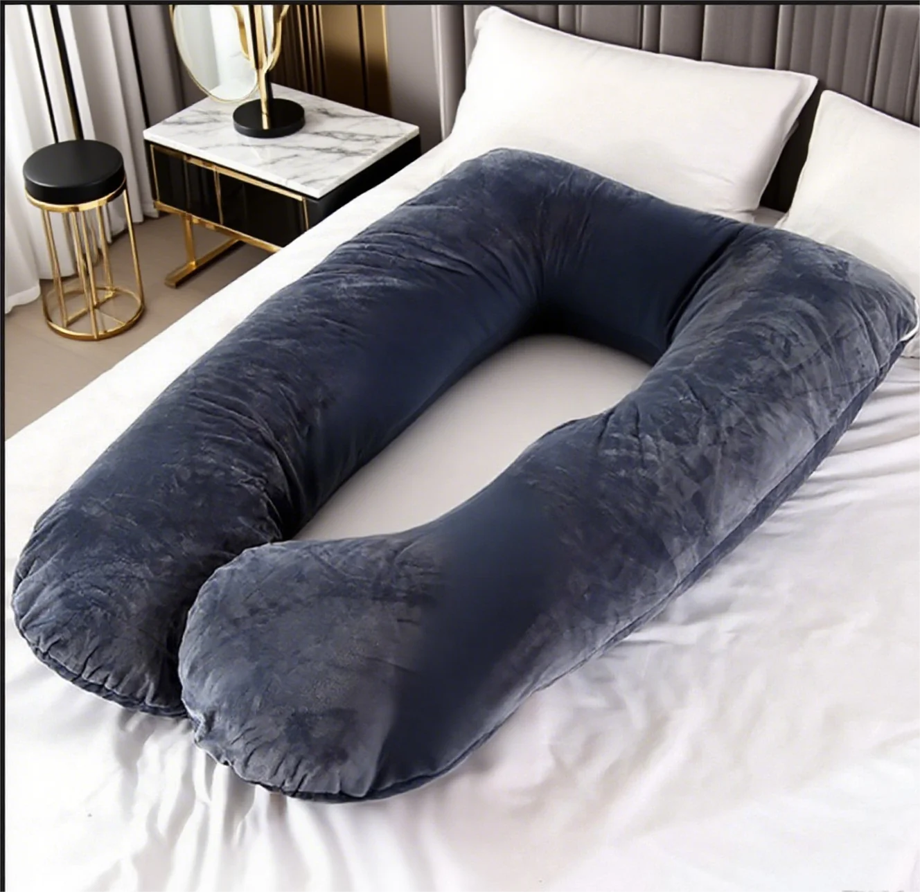 Velvet‑Harbor U‑Pillow