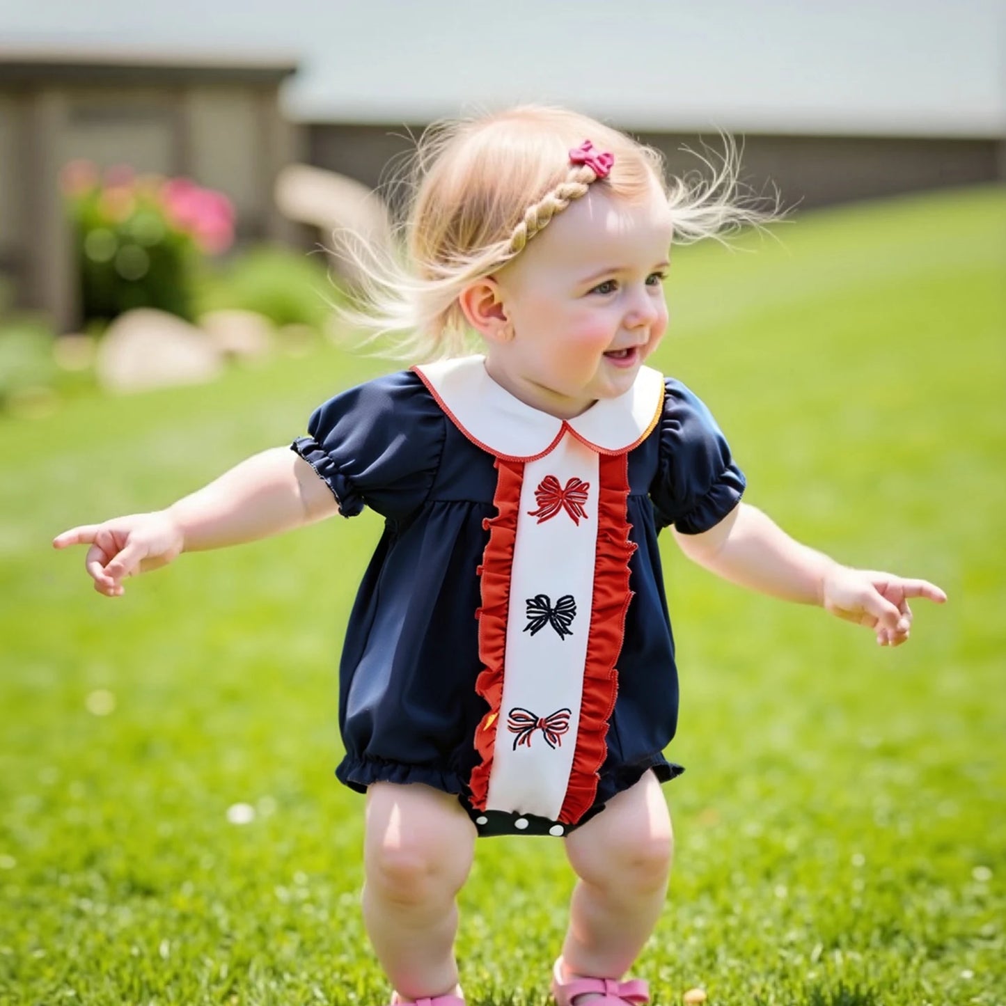 Sun‑Kissed Bow Romper