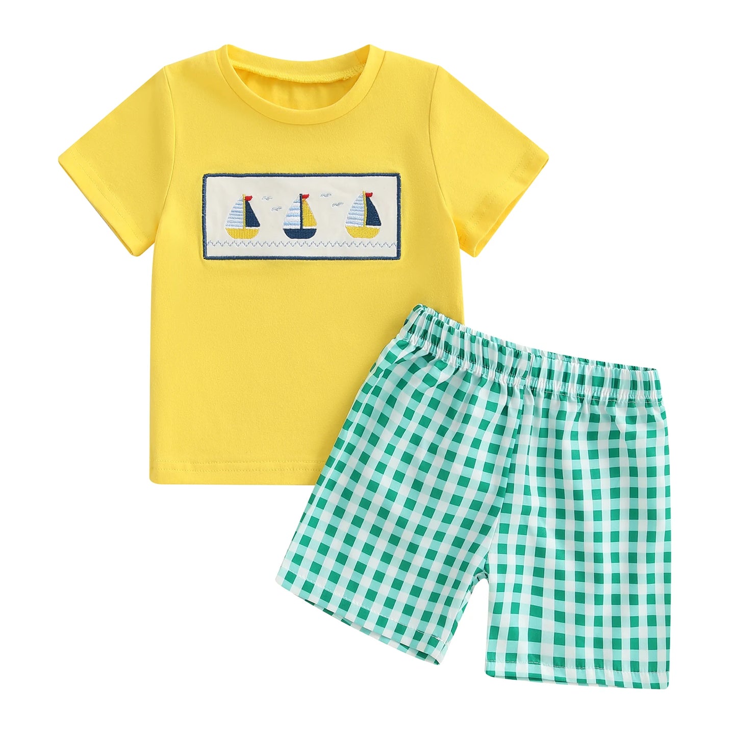 Sunward Boat & Plaid Set