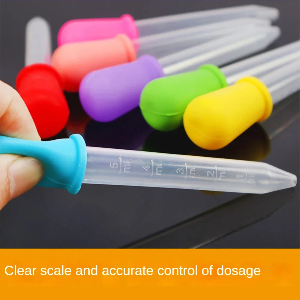 Silicone Plastic 5ml Pipettes (10 PCS)