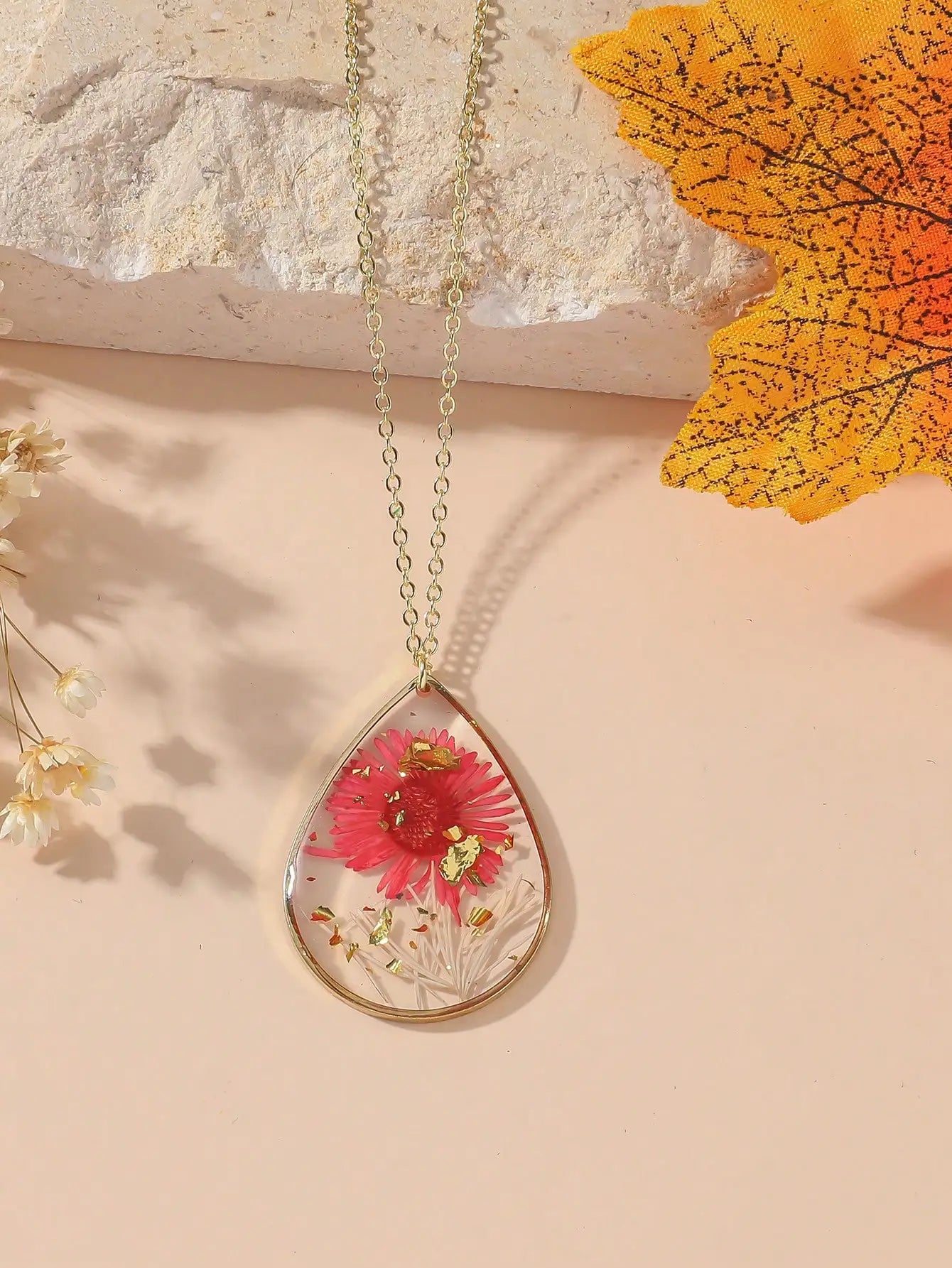 Moon‑Bloom Birth‑Flower Pendant