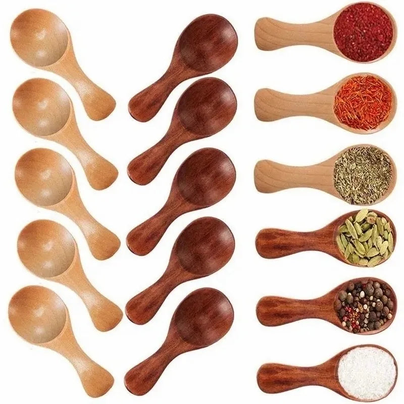 Mini Natural Wooden Spoons – 10-Pack
