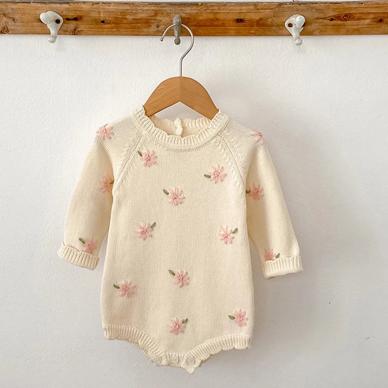 Blossom‑Hearth Ruffled Romper