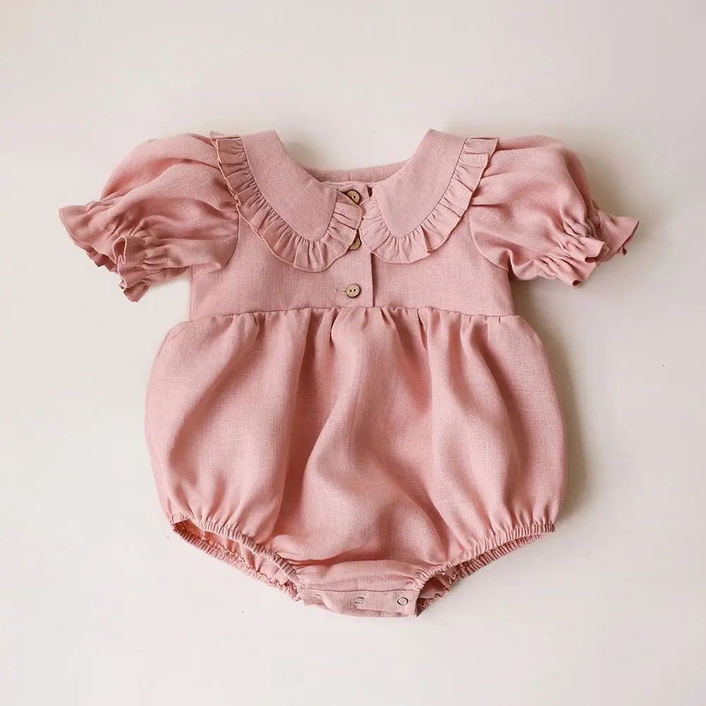 Baby Girl One Piece Corduroy Outfit With Hat