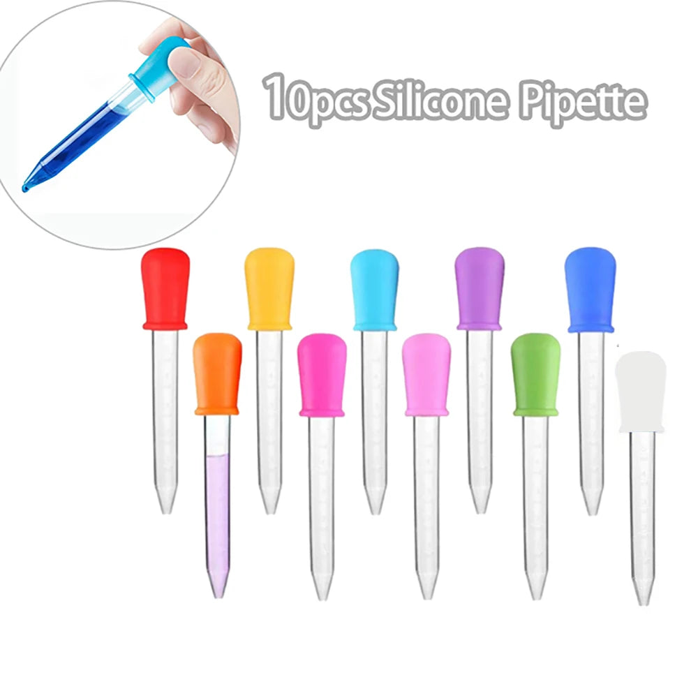 Silicone Plastic 5ml Pipettes (10 PCS)