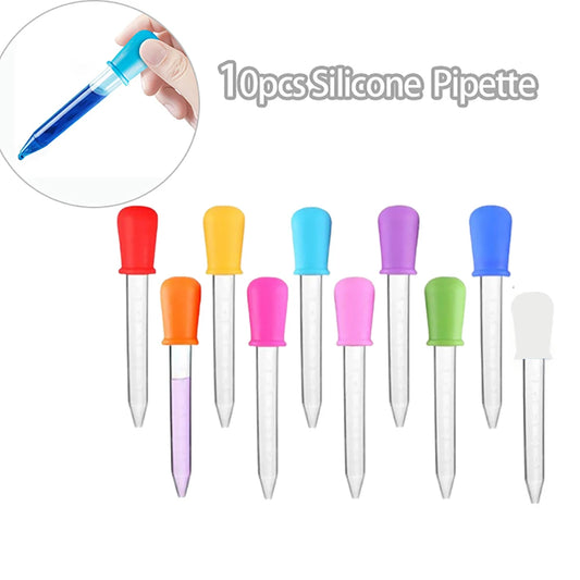 Silicone Plastic 5ml Pipettes (10 PCS)