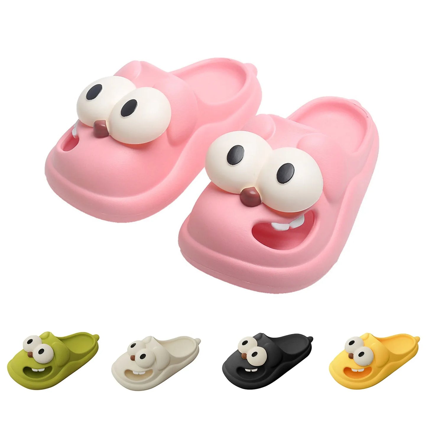 Big Eyed Slippers For Women with an Infectious Laugh and Silly Feet