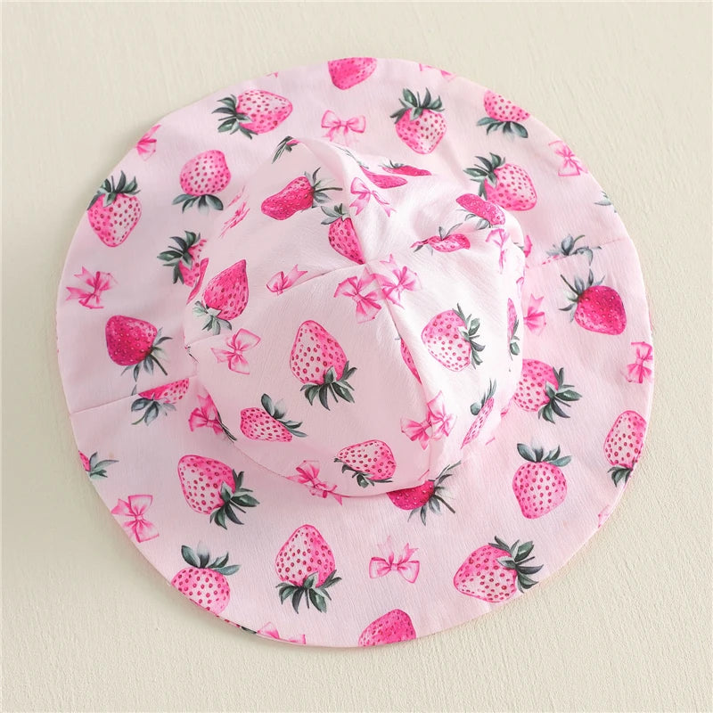 Strawberry Blossom Sun Dress and Hat