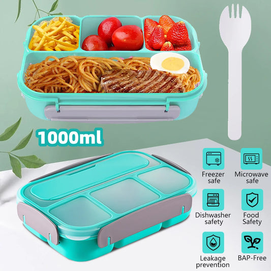 Portable Plastic Lunch/Bento Box