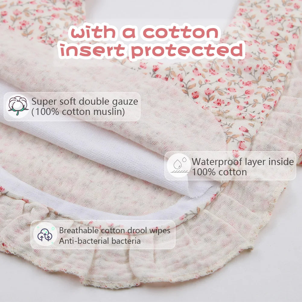 Ruffled Blossom Feeding Bib