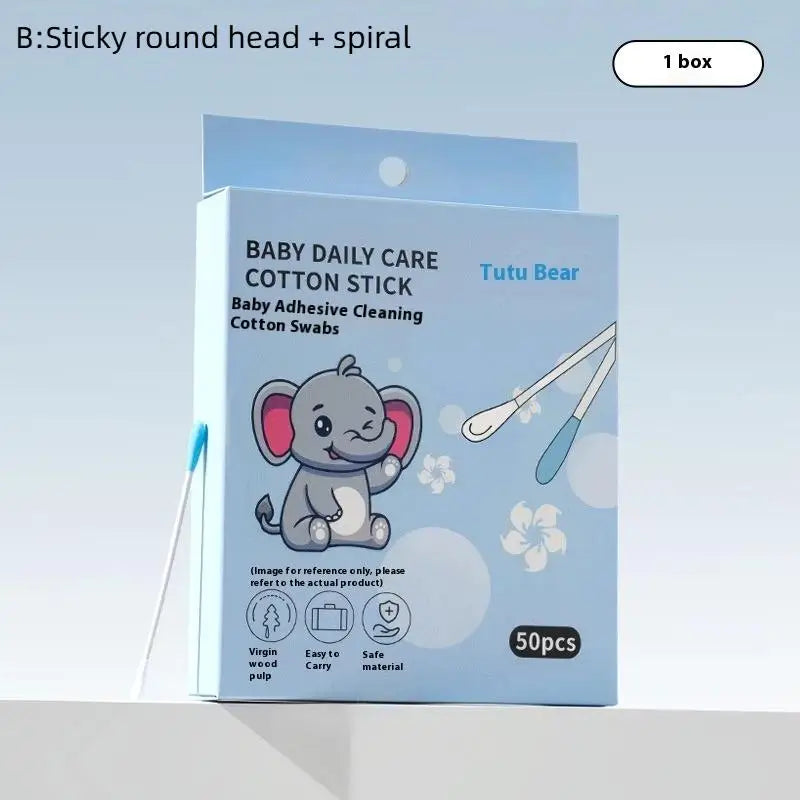 Baby Ear Wax Removal Swabs – 50 Count