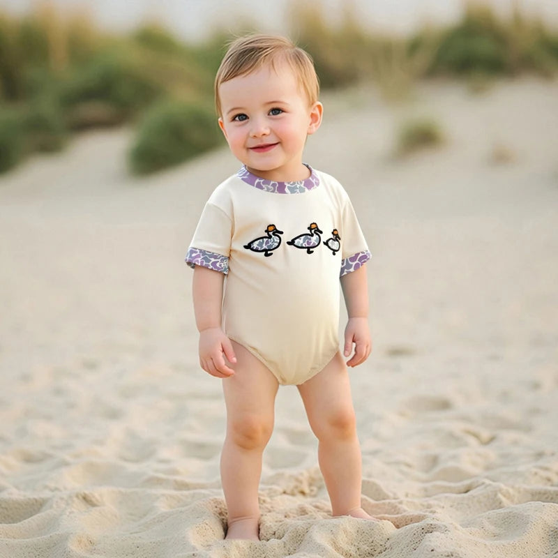 Apricot Duckling Meadow Romper