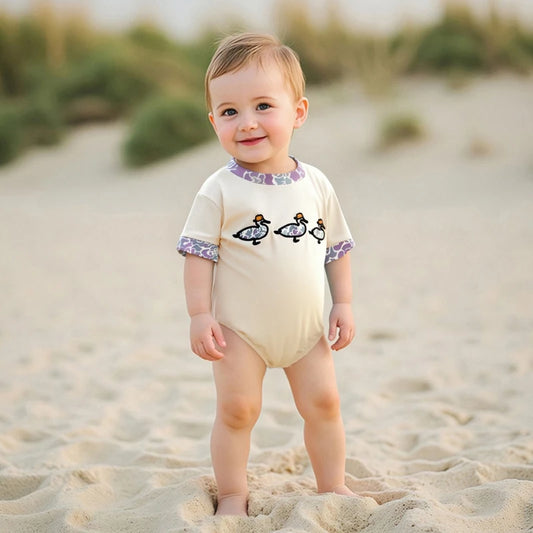 Apricot Duckling Meadow Romper