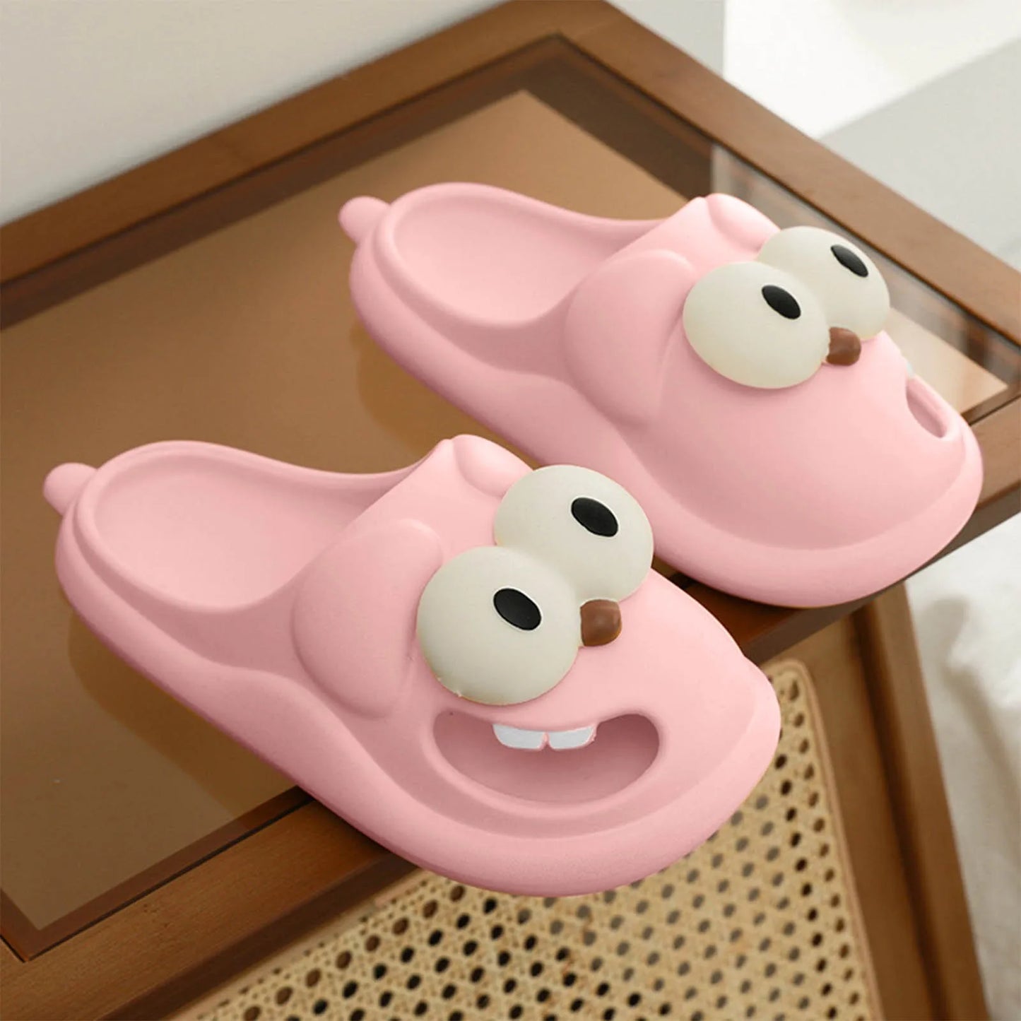 Big Eyed Slippers For Women with an Infectious Laugh and Silly Feet