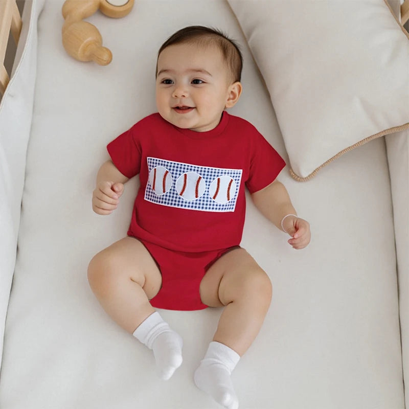 Little Ballplayer Romper