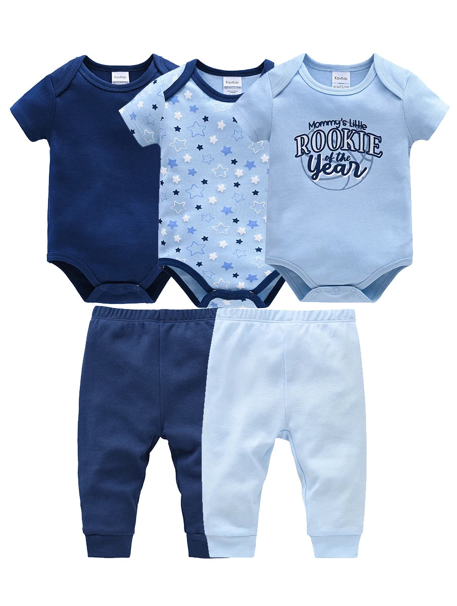 Blue‑Grey Tie Sprout Set