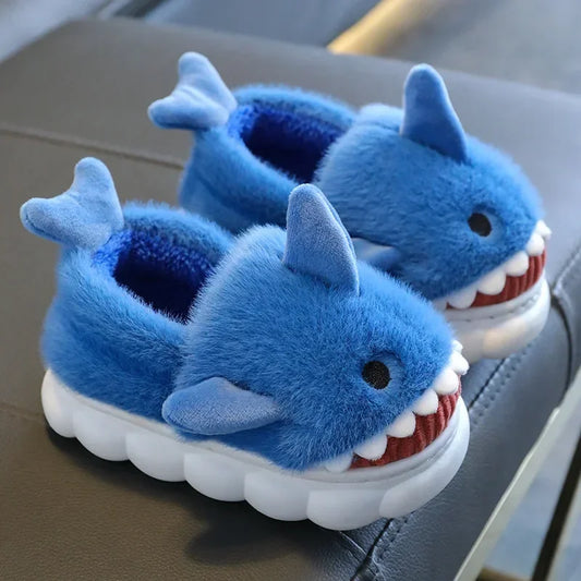Shark Cotton Slippers For Indoor Home Use