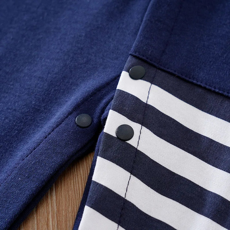 Cartoon Giraffe Printed Cotton Comfortable Long Sleeve Baby Bodysuit