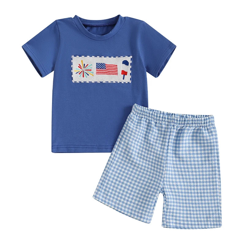 Starboard Harbor Tee & Plaid Shorts