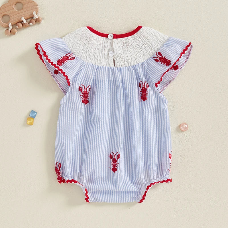Little Lobster Tide Romper