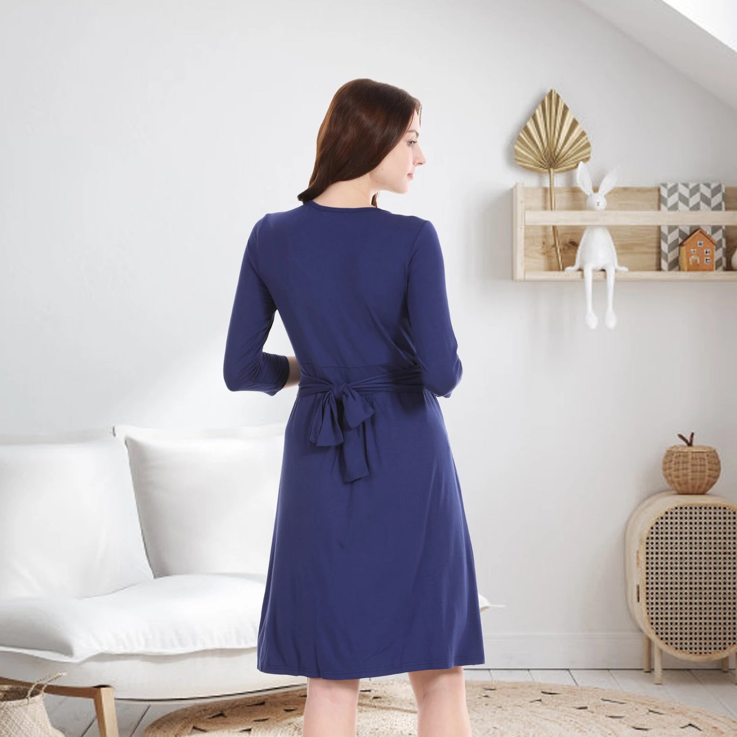 Hearth‑Sash Nursing Dress