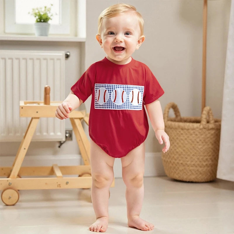 Little Ballplayer Romper
