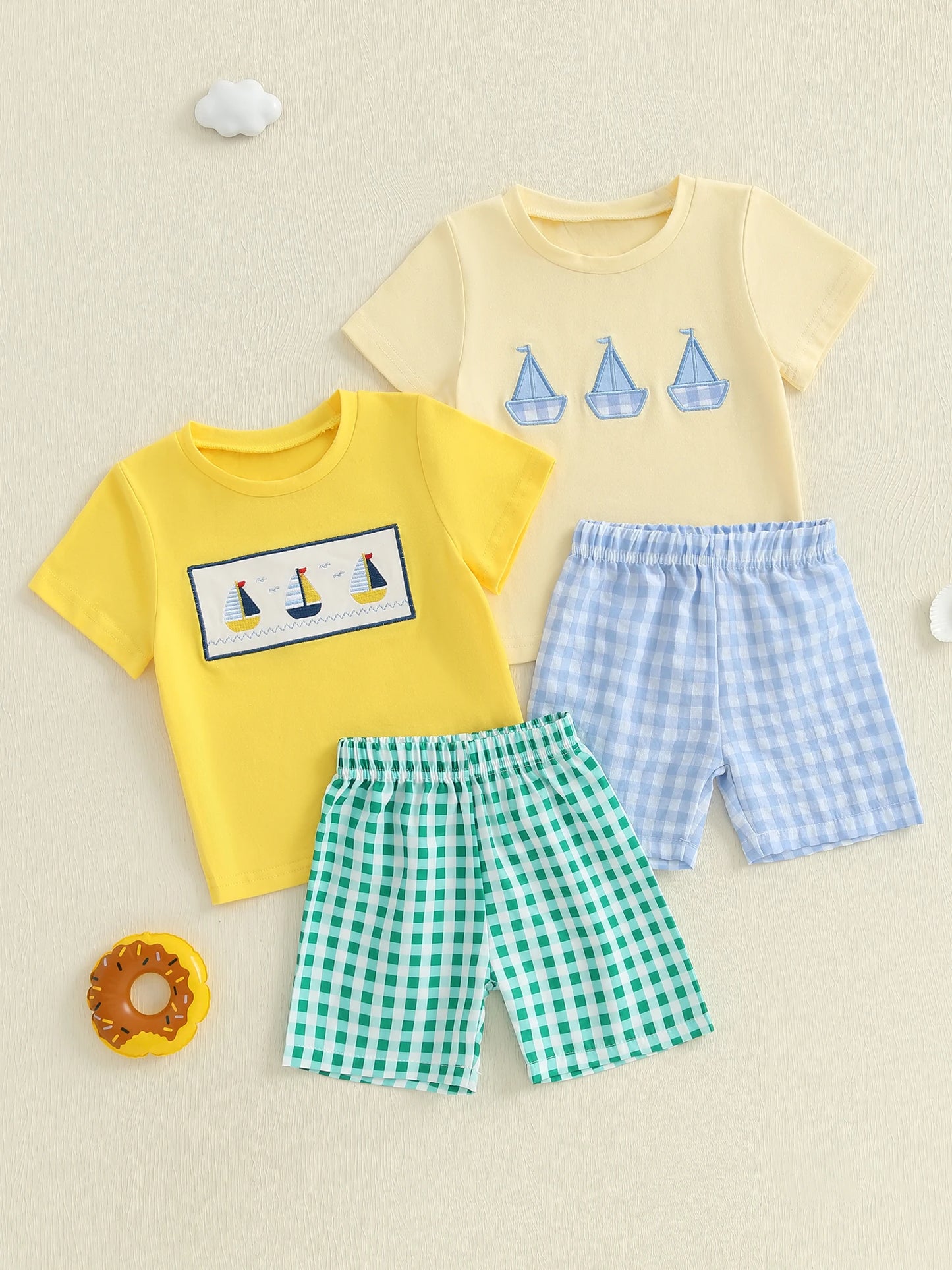 Sunward Boat & Plaid Set
