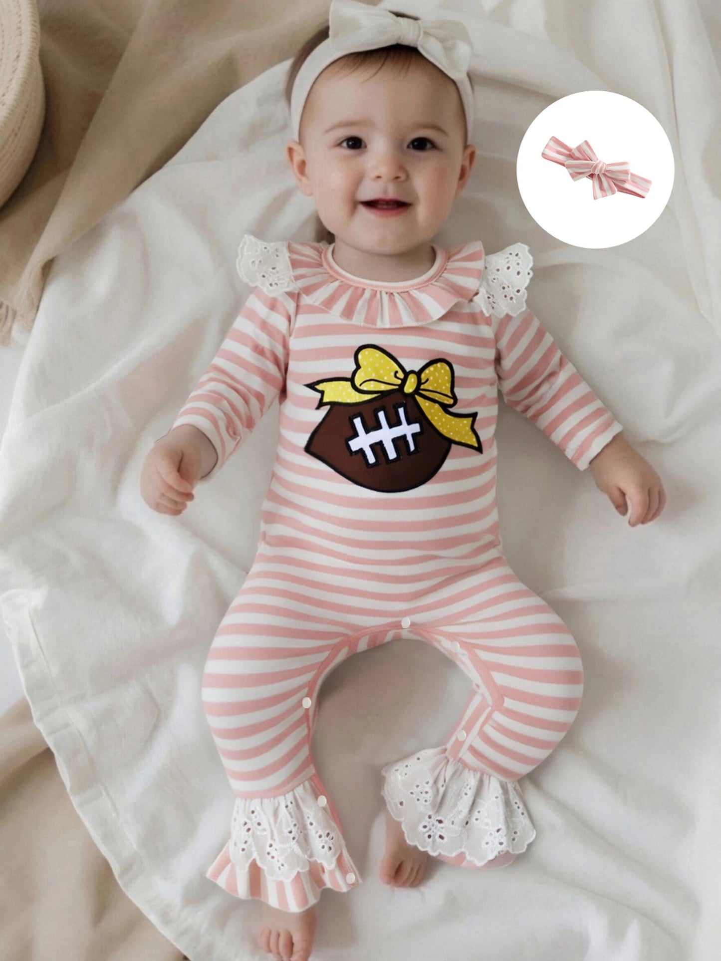 Pumpkin‑Sprite Ruffle Romper