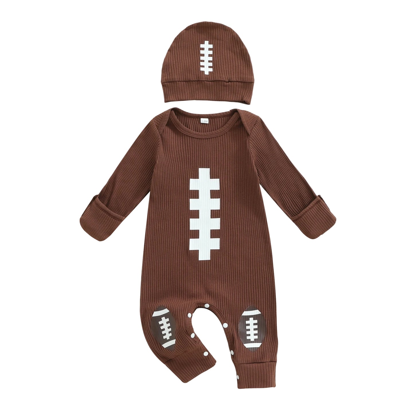 Football Romper with Hat