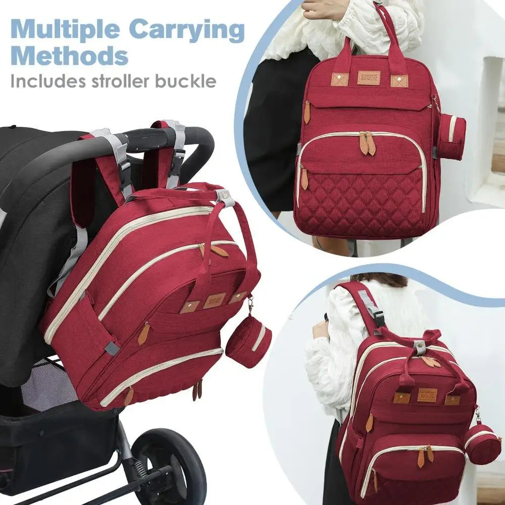 Hearth‑Wayfold Diaper Backpack