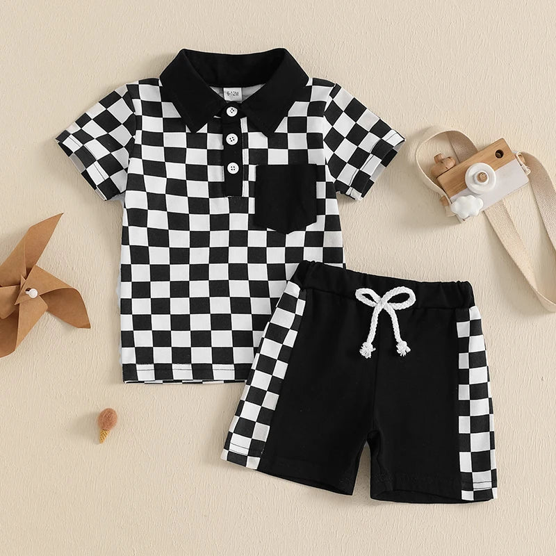 Checkerboard‑Pass Summer Set