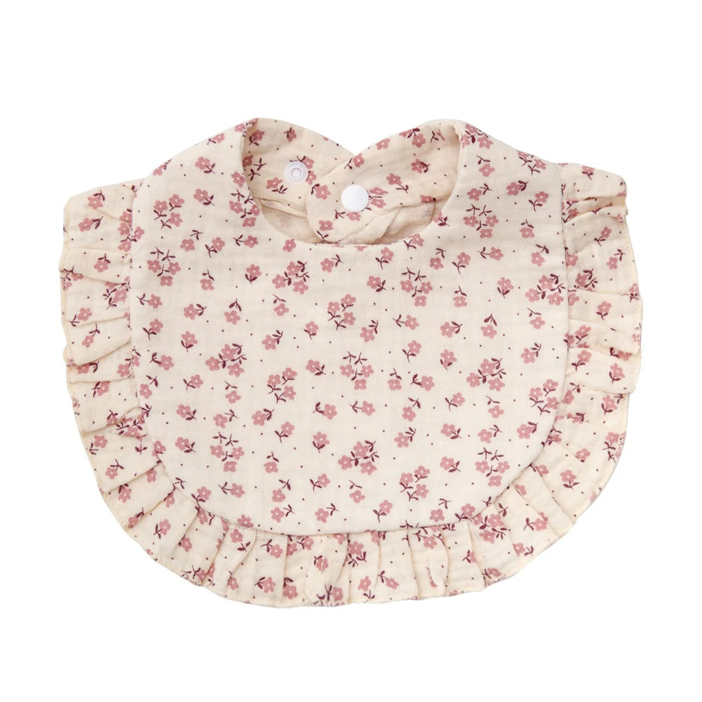 Ruffled Blossom Feeding Bib