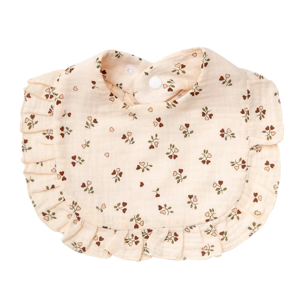 Ruffled Blossom Feeding Bib