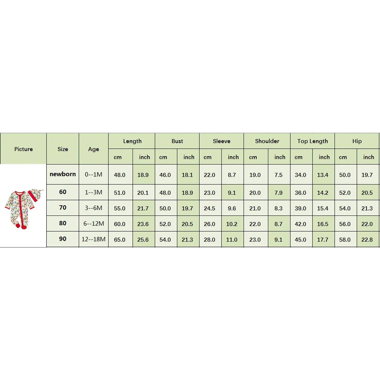 Newborn Baby Boys Girls Christmas Romper Lamp String Print Long Sleeve Zip Up Round Neck Footed Jumpsuit Hat