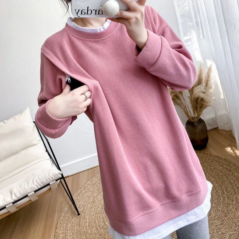 Mamma's Cozy Nursing Sweatshirt
