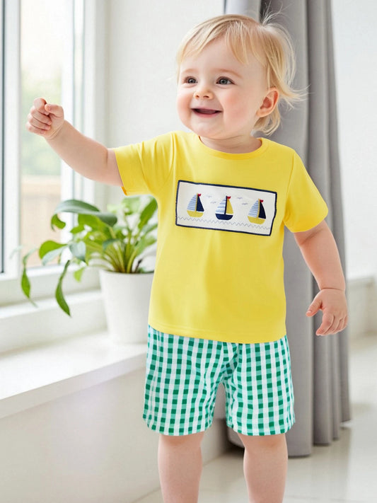 Sunward Boat & Plaid Set