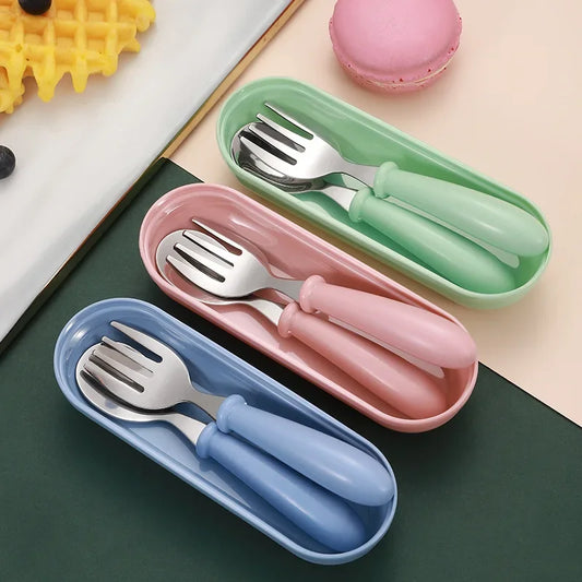 Children’s Utensil 3‑Set with Travel Case