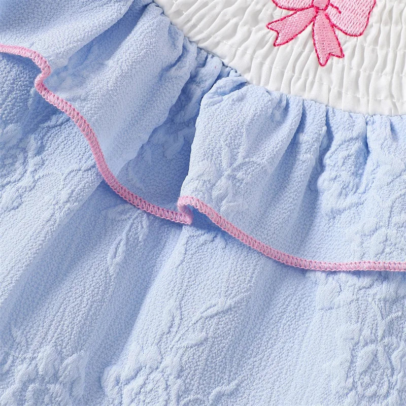 Petal‑Bow Hearth Romper