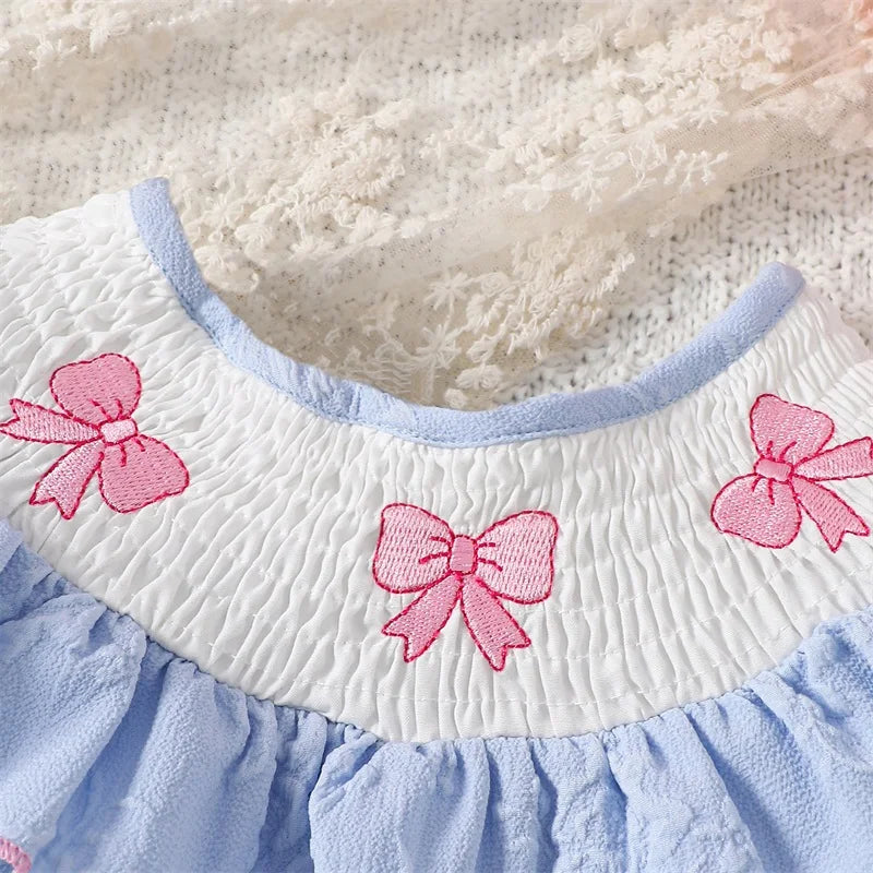 Petal‑Bow Hearth Romper