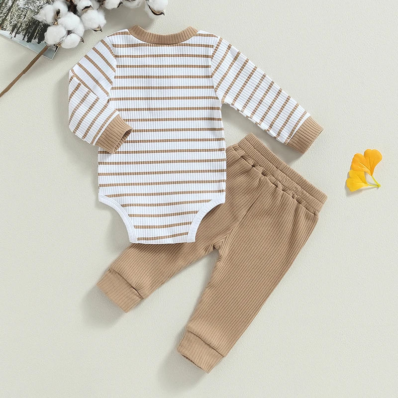 Striped Autumn Hearth Romper Set