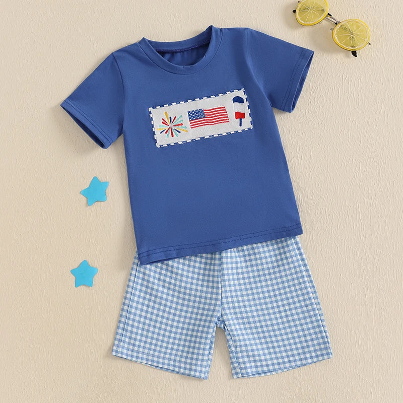 Starboard Harbor Tee & Plaid Shorts