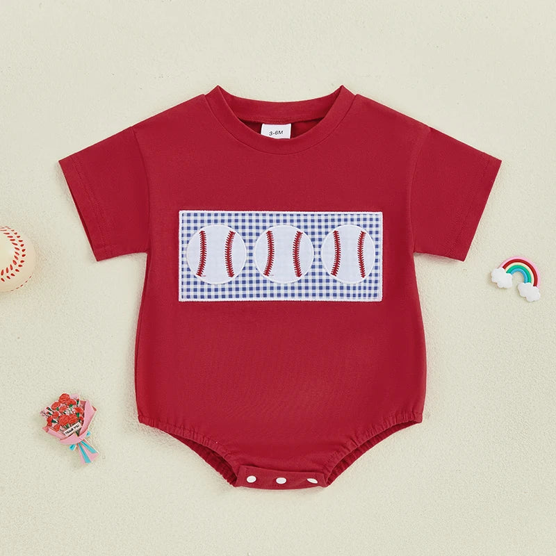 Little Ballplayer Romper
