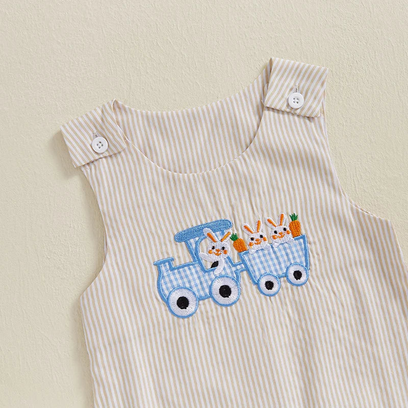 Bunny Truck Spring Romper